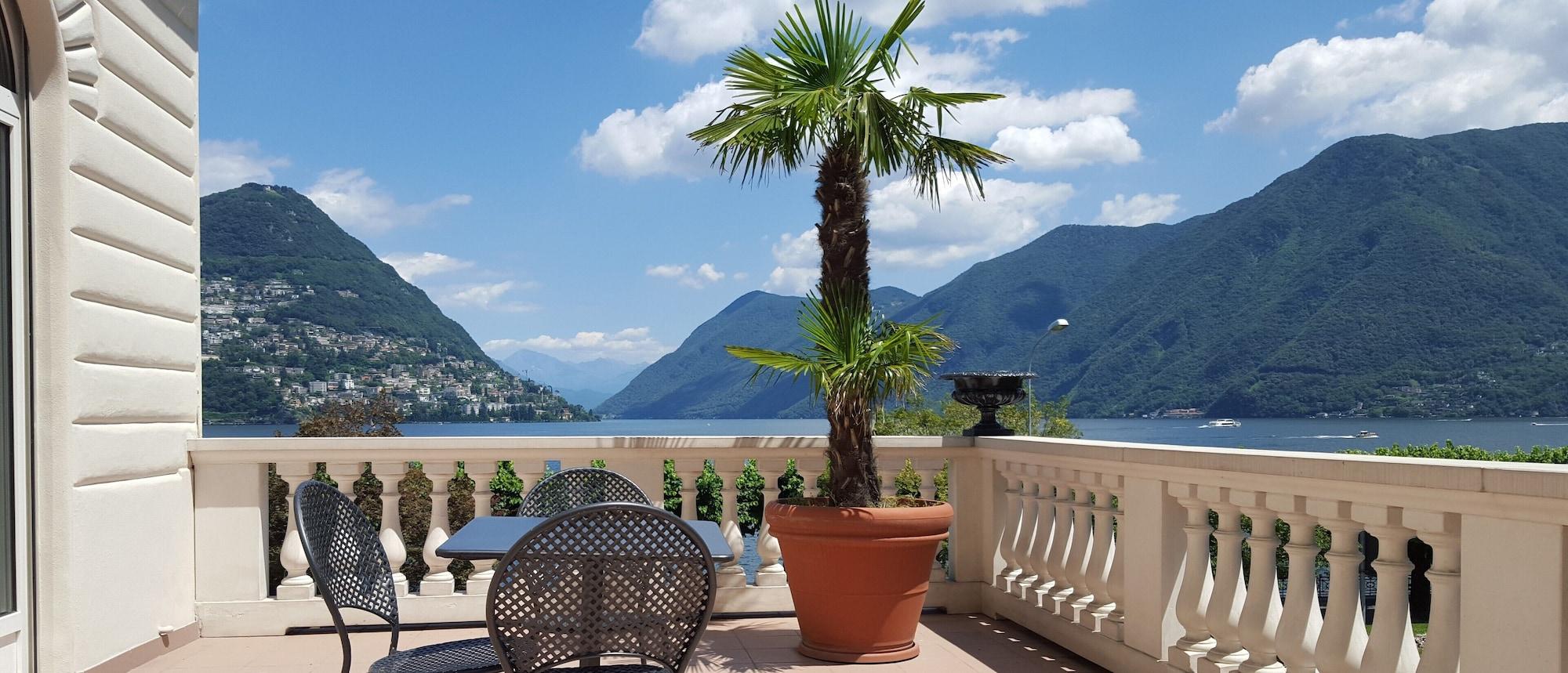 Best Western Hotel Bellevue Au Lac Lugano Exteriör bild